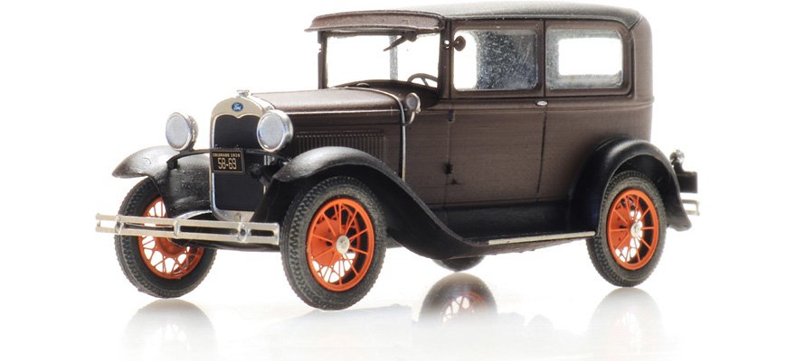 Ford modèle A Tudor H0 1:87 Modèle fini en résine, peint Artitec 387.525  