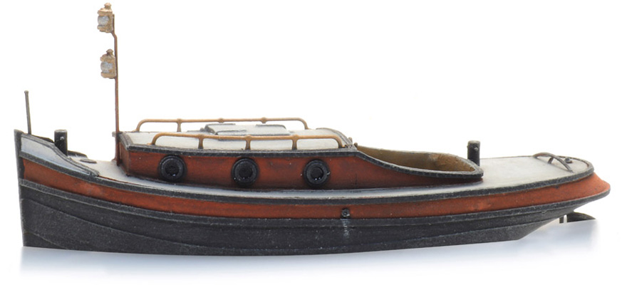 Bateau de choc Ligne de flottaison H0 1:87 Modèle fini en résine, peint Artitec 387.529  