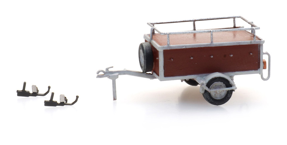 Remorque Westfalia Essen H0 1:87 Modèle fini en résine, peint Artitec 387.532  