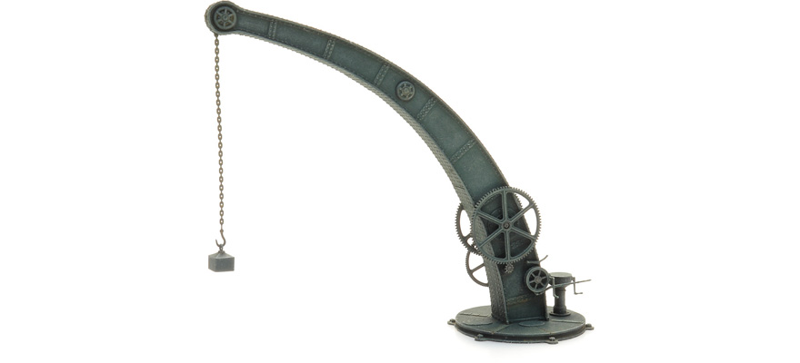 Grue portuaire de Fairbairn H0 1:87 Modèle fini en résine, peint Artitec 387.548  
