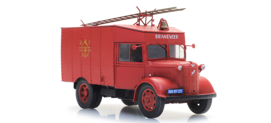 Austin K2 Pompiers H0 1:87 Modèle fini en résine, peint Artitec 387.559  