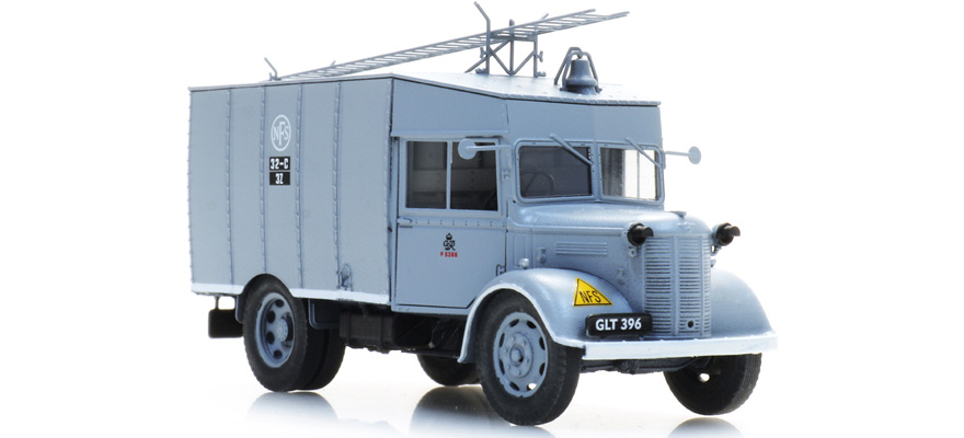 Austin K2 National Fire Service H0 1:87 Modèle fini en résine, peint Artitec 387.575  