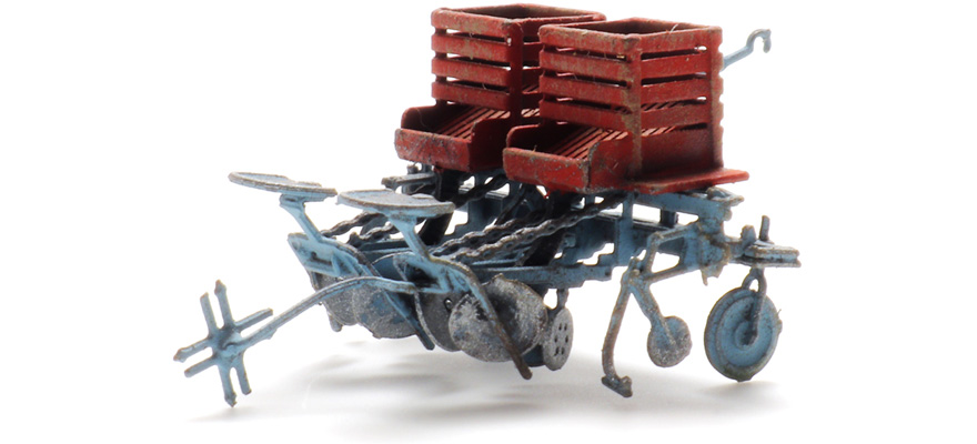 Planteuse de pommes de terre H0 1:87 Modèle fini en résine, peint Artitec 387.585  