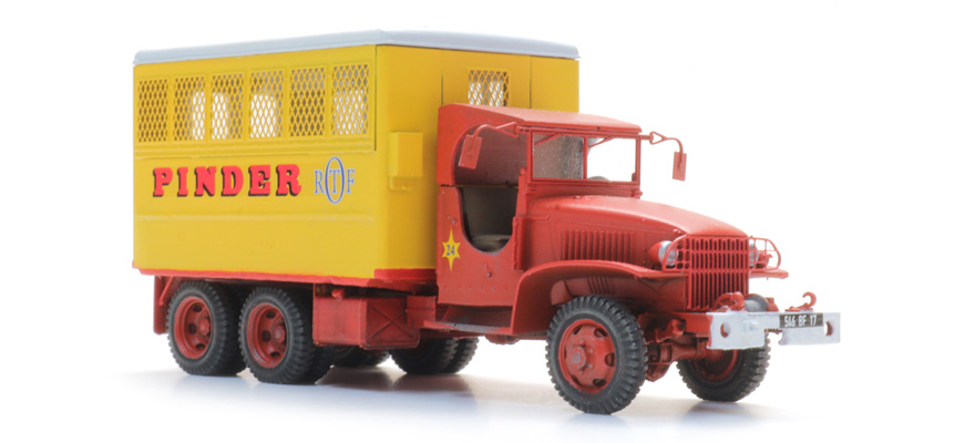 GMC CCKW-353 atelier "Pinder H0 1:87 Modèle fini en résine, peint Artitec 387.613  