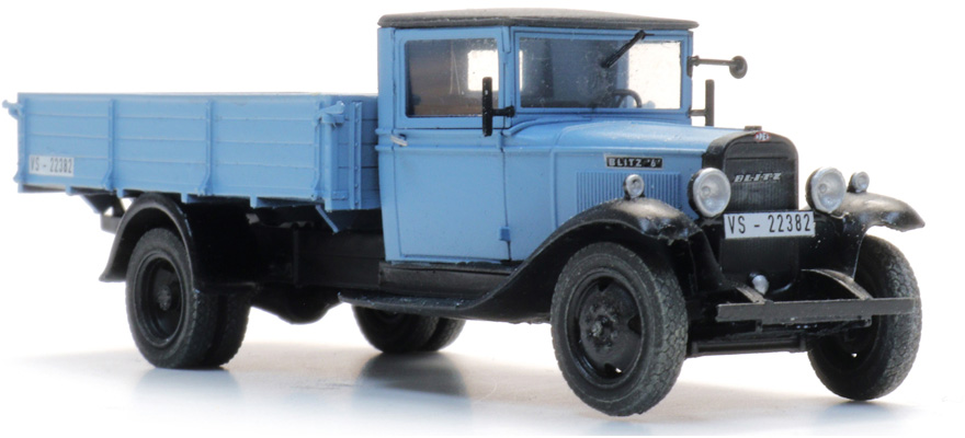 Opel Blitz 6 camion à plateau H0 1:87 Modèle fini en résine, peint Artitec 387.627  