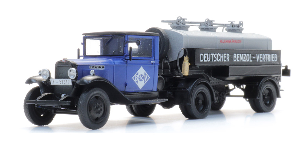 Opel Blitz 6 Camion-citerne Aral H0 1:87 Modèle fini en résine, peint Artitec 387.629  