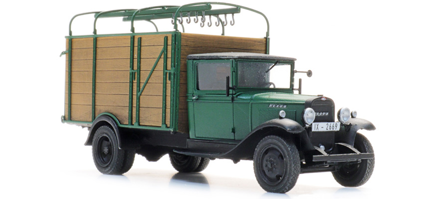Opel Blitz 6 Bétaillère H0 1:87 Modèle fini en résine, peint Artitec 387.631  