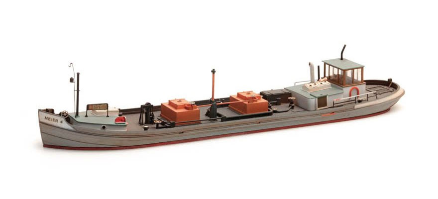 Transport fluvial-citerne H0 1:87 Modèle de bateau kit Résine (PU), non peint Artitec 50.111  