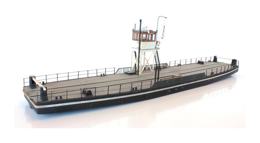 Bac ferroviaire H0 1:87 Modèle de bateau kit Résine (PU), non peint Artitec 50.121  