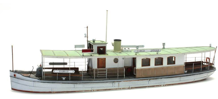 Bateau à passagers H0 1:87 Modèle de bateau kit Résine (PU), non peint Artitec 50.125  