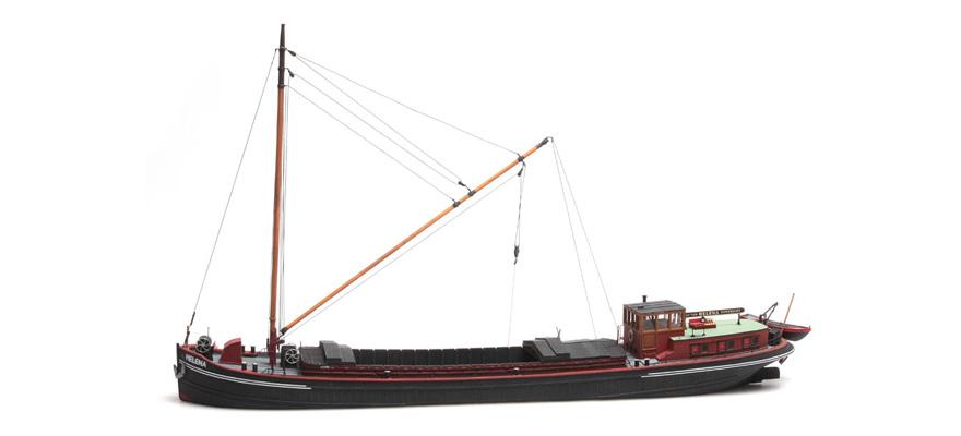 Péniche rhénane Helena 150 tonnes H0 1:87 Kit en résine (PU), non peint Artitec 50.138  