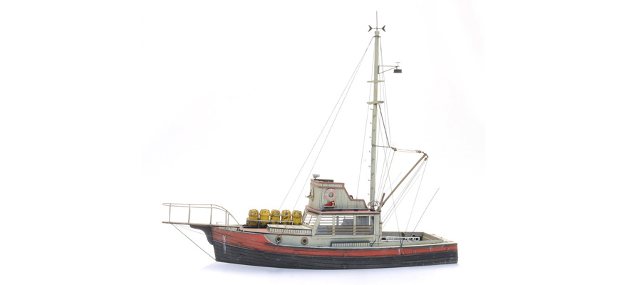 ORCA Shark Boat Ligne de flottaison H0 1:87 Modèle de bateau kit Résine (PU), non peint Artitec 50.145  