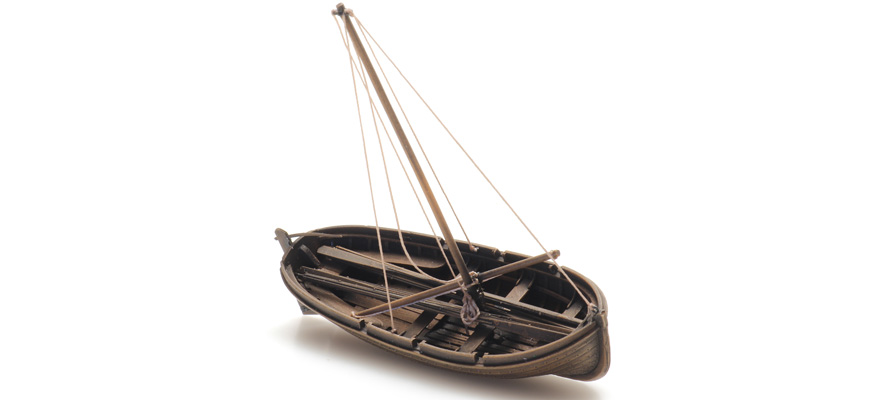 Bateau : Jol H0 1:87 Modèle de bateau kit Résine (PU), non peint Artitec 50.147  