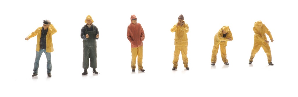 Marins en haute mer (6x) H0 1:87 Modèle fini Figurines, peintes Artitec 5870008  