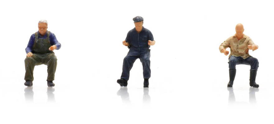 Conducteur de tracteur (3x) H0 1:87 Modèle fini Figurines, peintes Artitec 5870028  
