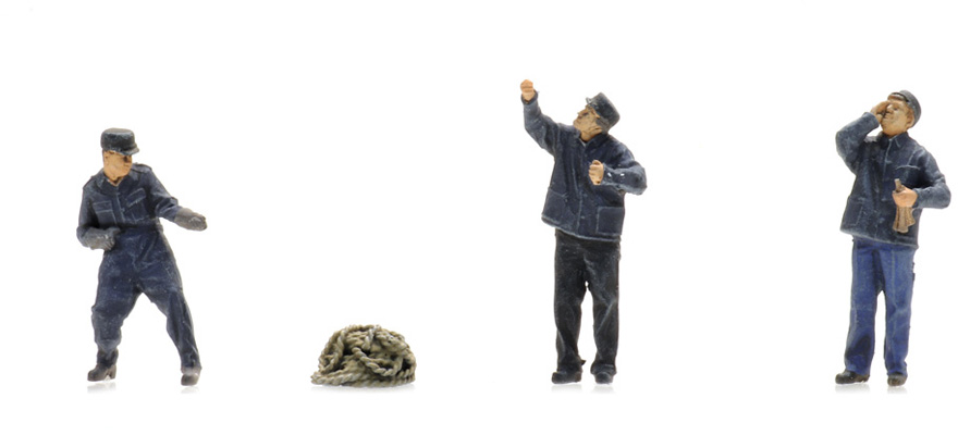Monteurs de caténaires jusqu'en 1960 (3x) H0 1:87 Modèle fini Figurines, peintes Artitec 5870033  