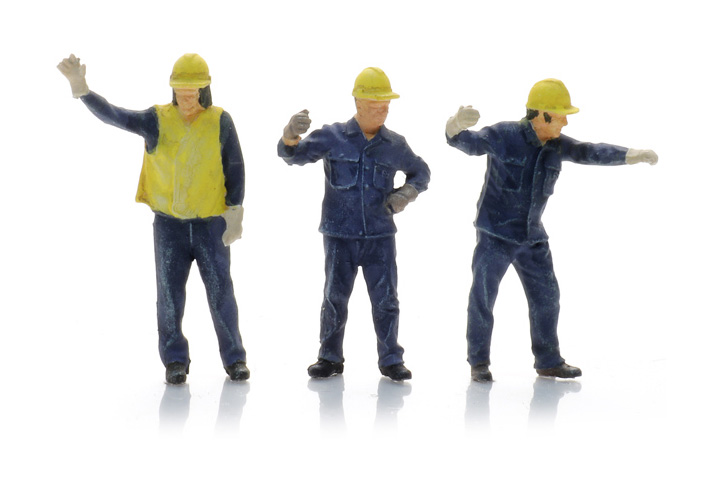 Manœuvre petite locomotive jusqu'en 1990 (3x) H0 1:87 Modèle fini Figurines, peintes Artitec 5870036  