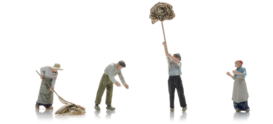 Heumacher (4x) H0 1:87 Modèle fini Figurines, peintes Artitec 5870078  