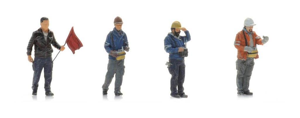 Manipulateur industriel (4x) H0 1:87 Modèle fini Figurines, peintes Artitec 5870086  