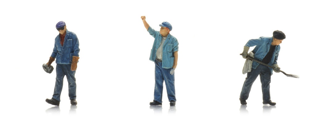 Personnel de dépôt (3x) H0 1:87 Modèle fini Figurines, peintes Artitec 5870087  