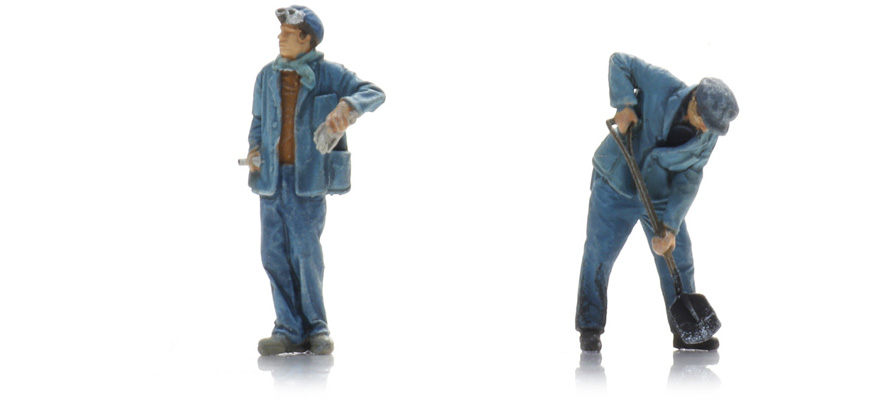 SNCF Personnel de locomotive à vapeur Bécaud (2x) H0 1:87 Modèle fini Figurines, peintes Artitec 5870091  