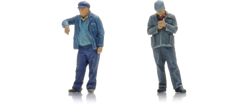 SNCF Personnel de locomotive à vapeur Fugain (2x) H0 1:87 Modèle fini Figurines, peintes Artitec 5870094  