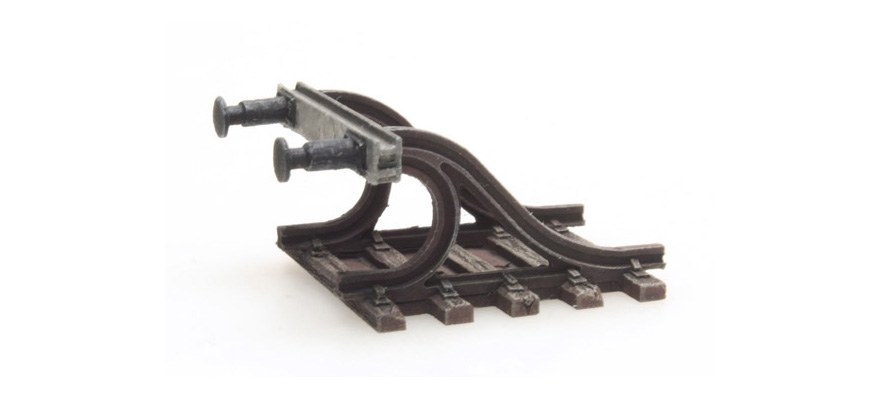 Butoir A avec tampon N 1:160 Modèle fini en résine, peint Artitec 316.044  