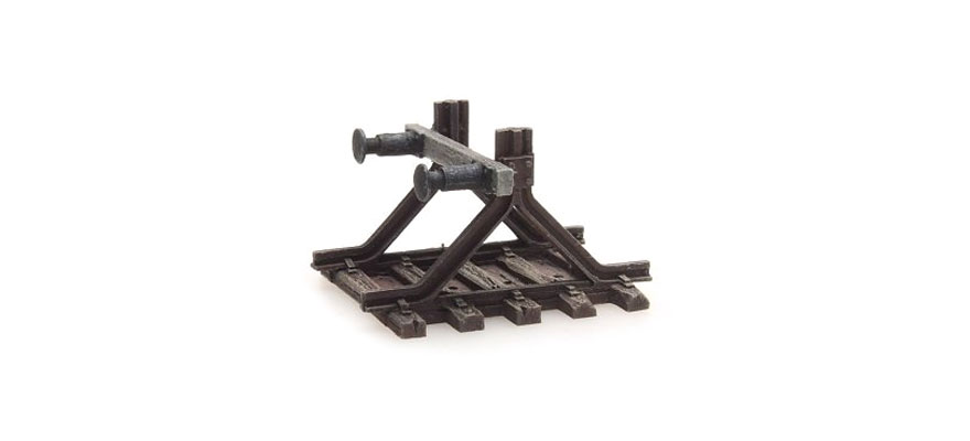 Butoir B avec tampon N 1:160 Modèle fini en résine, peint Artitec 316.045  