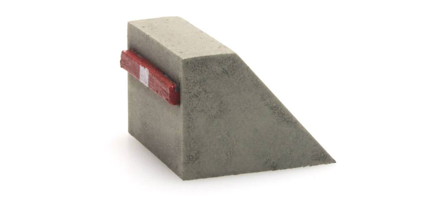 Butoir en béton N 1:160 Modèle fini en résine, peint Artitec 316.053  
