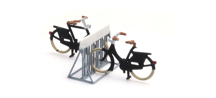 Supports à vélos N 1:160 Modèle fini en résine, peint Artitec 316.056  