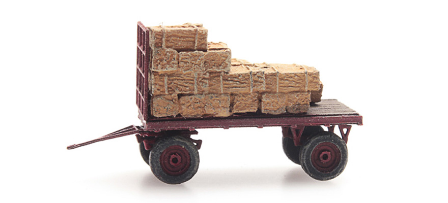Remorque en paille N 1:160 Modèle fini en résine, peint Artitec 316.061  