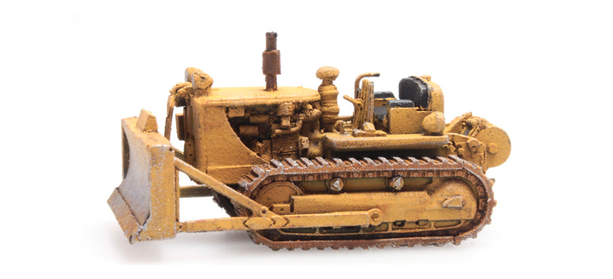 Bulldozer D7 jaune N 1:160 Modèle fini en résine, peint Artitec 316.064  