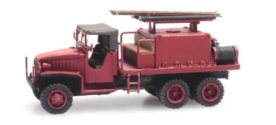 GMC 353 Pompiers N 1:160 Modèle fini en résine, peint Artitec 316.069  