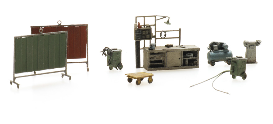 Appareils de soudage N 1:160 Modèle fini en résine, peint Artitec 316.097  