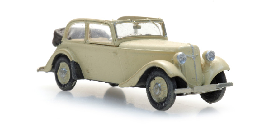 Adler Trumpf Junior cabriolimousine capote ouverte N 1:160 Modèle fini en résine, peint Artitec 316.113  
