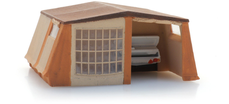 Tente Croix des Alpes N 1:160 Modèle fini en résine, peint Artitec 316.116  