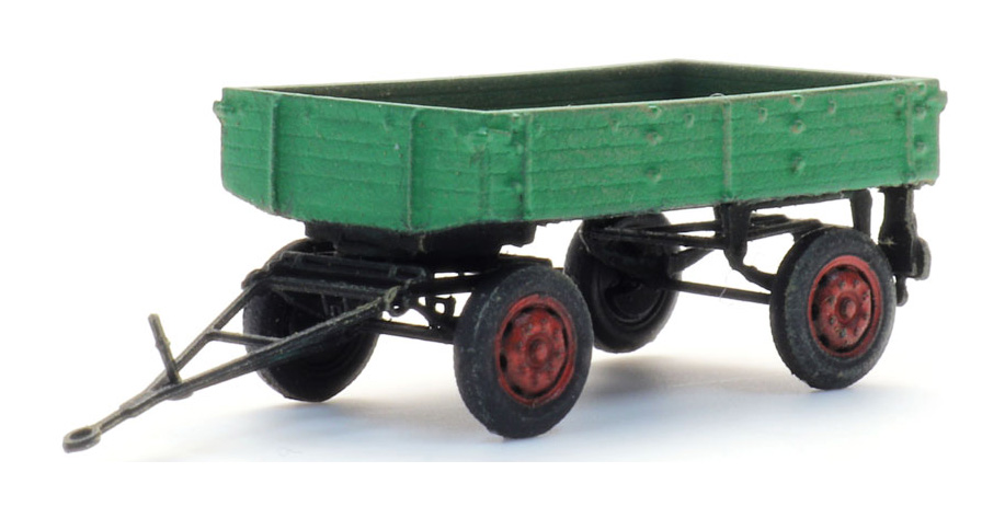 Remorque E3 3t vert N 1:160 Modèle fini en résine, peint Artitec 316.125  