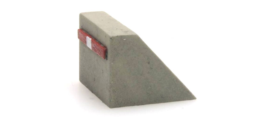 Butoir en béton Z 1:220 Modèle fini en résine, peint Artitec 322.015  