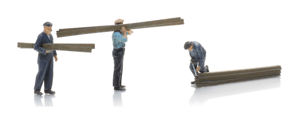 Charpentiers 1920-1990 (3x) TT 1:120 Modèle fini Figurines, peintes Artitec 5120002  