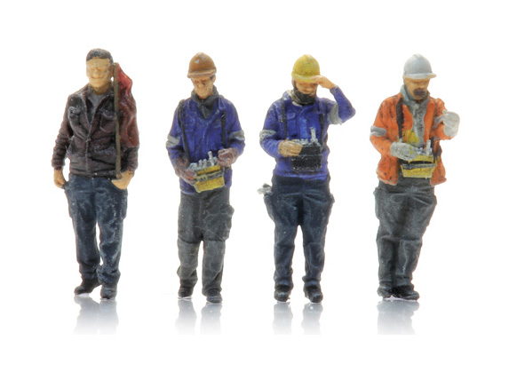 Manipulateur industriel (4x) TT 1:120 Modèle fini Figurines, peintes Artitec 5120006  