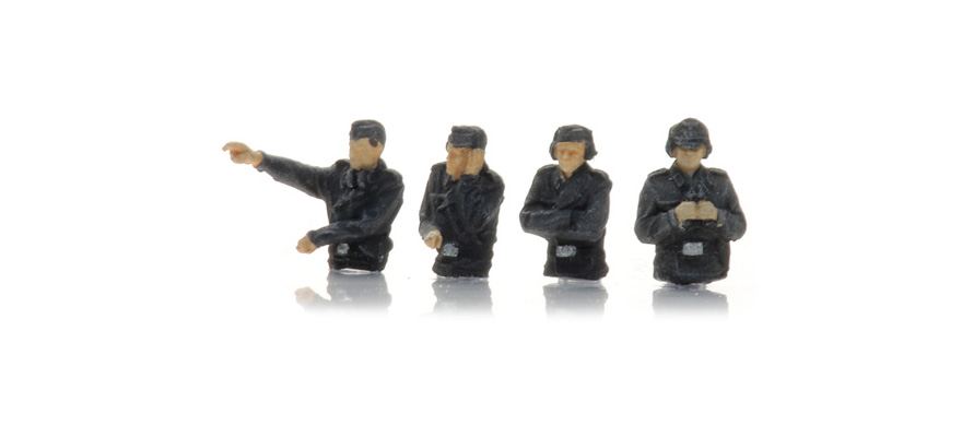 Équipage de char WM dans un char (4x) TT 1:120 Modèle fini Figurines, peintes Artitec 5120007  