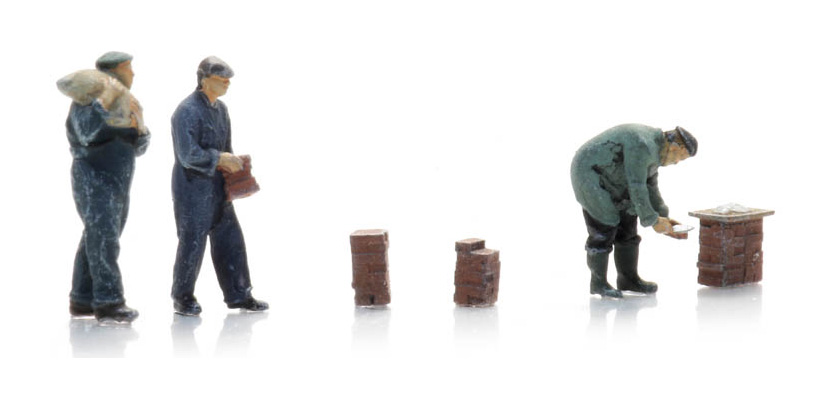 Maçon 1930-1990 N 1:160 Modèle fini Figurines, peintes Artitec 5160001  