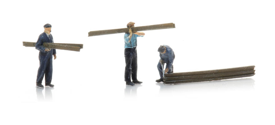 Charpentiers 1920-1990 (3x) N 1:160 Modèle fini Figurines, peintes Artitec 5160002  