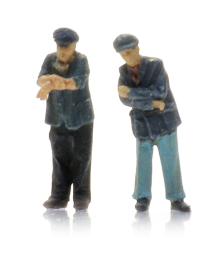 DB personnel de locomotive à vapeur charretier (2x) N 1:160 Modèle fini Figurines, peintes Artitec 5160007  