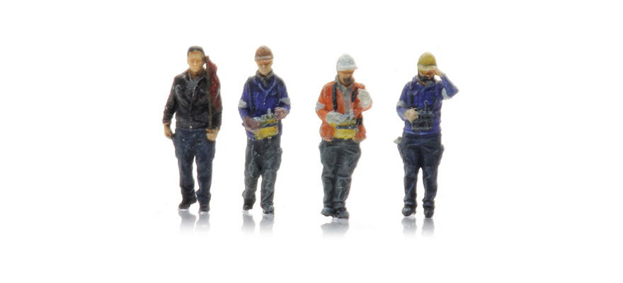 Manipulateur industriel (4x) N 1:160 Modèle fini Figurines, peintes Artitec 5160009  