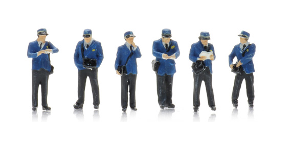 Contrôleur NS années 80 (6x) N 1:160 Modèle fini Figurines, peintes Artitec 5160011  