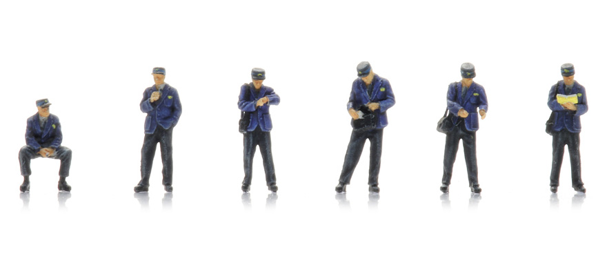 Contrôleur NS années 90 (6x) N 1:160 Modèle fini Figurines, peintes Artitec 5160012  