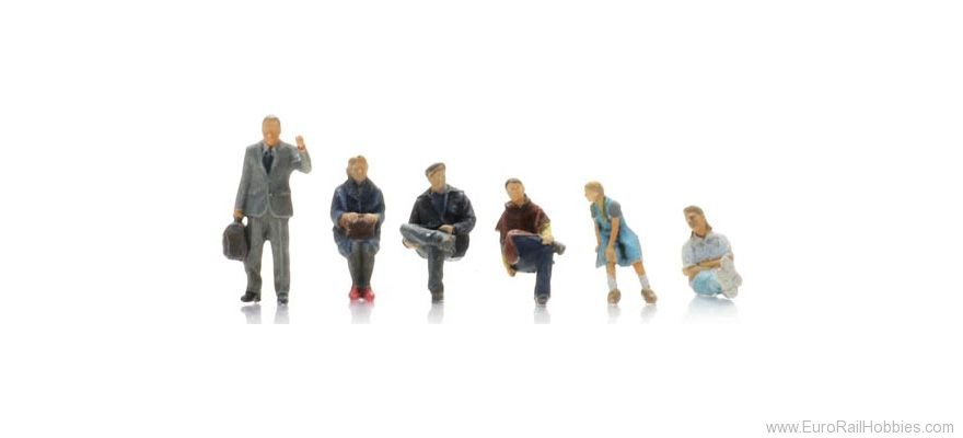 Passagers (6x) N 1:160 Modèle fini Figurines, peintes Artitec 5160017  