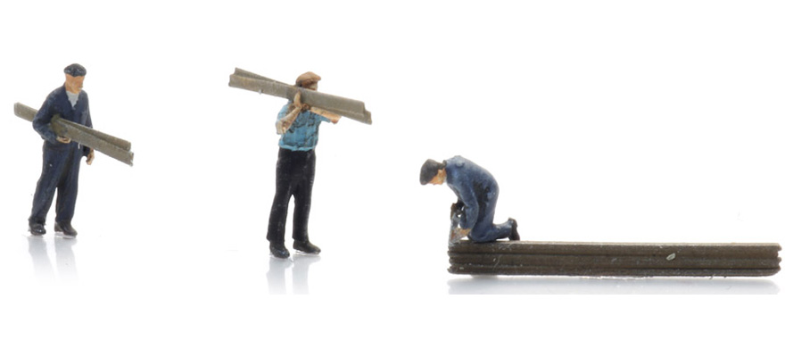Charpentiers 1920-1990 (3x) Z 1:220 Modèle fini Figurines, peintes Artitec 5220002  