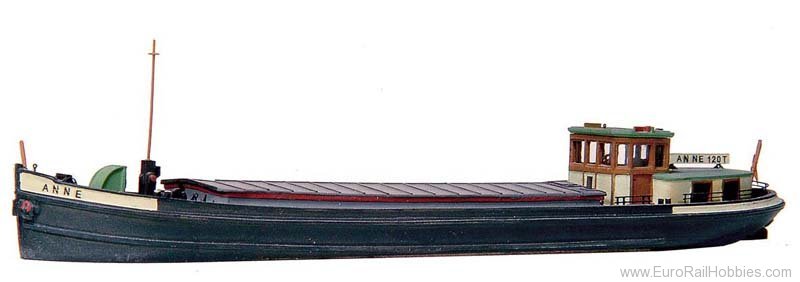 [Artitec 54.104  ] Péniche rhénane 120 tonnes N 1:160 Maquette de bateau kit Résine (PU), non peinte Artitec 54.104  